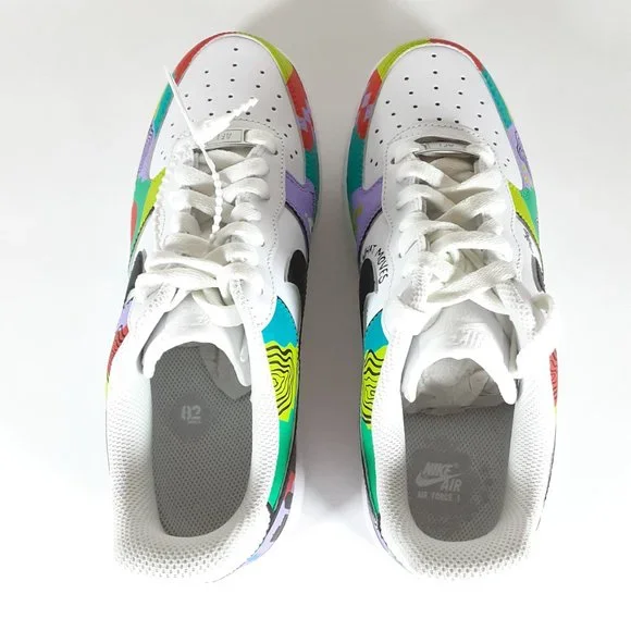 LOLLAPALOOZA X BACARDI WOMEN'S NIKE AIR FORCE 1 Shoes Size 8 PISOS BY TATZ BNIB - Picture 7 of 16